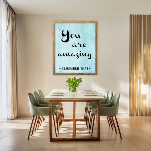 Posterizer 1 pcs-You Are Amazing-positive quote-Motivational & Inspirational Art-Girls room art-Gift for Moms-decor for Girls, Teens Bedroom- UNFR...